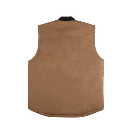 URBAIN Vest Coklat Camel Pria Canvas