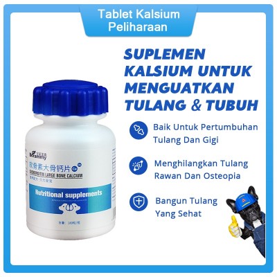 Pet Vitamin Calcium For Kucing Anjing Mencegah Osteoporosis Digunakan Untuk Kucing Hamil Dan Suplemen Kalsium Anjing