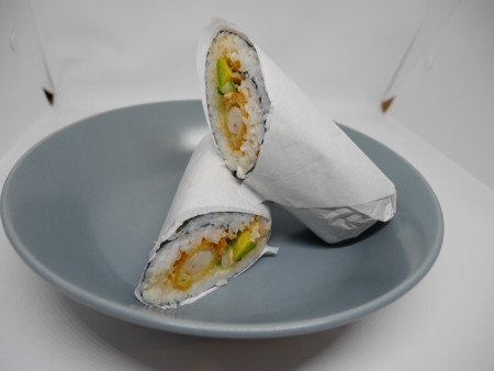 SHRIMP BURRITO ROLL - BIG SUSHI W/ SHRIMP TEMPURA