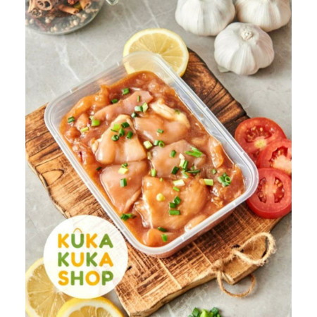 Daging Ayam Marinasi Sauce BBQ & Blackpepper Ready To Cook 500gr - Yakiniku