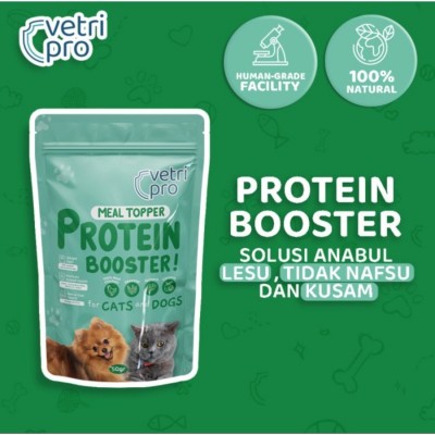 PROTEIN BOOSTER by VETRIPRO - Vitamin Bulu Kulit Penggemuk Kucing Anjing