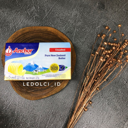 BUTTER ANCHOR UNSALTED 227 GRAM | MENTEGA TAWAR ANCHOR 227 GRAM