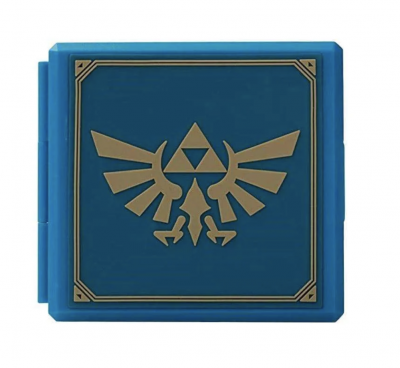 Zelda Hylian Crest Premium Game Card Case - Biru for Nintendo Switch