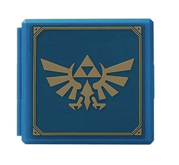Zelda Hylian Crest Premium Game Card Case - Biru for Nintendo Switch