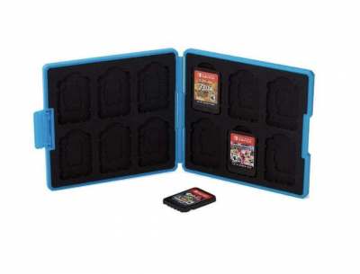 Zelda Hylian Crest Premium Game Card Case - Biru for Nintendo Switch