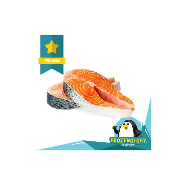 Ikan Salmon Steak Premium Round Fillet Best Quality Omega-3 EPA DHA - 200 gram