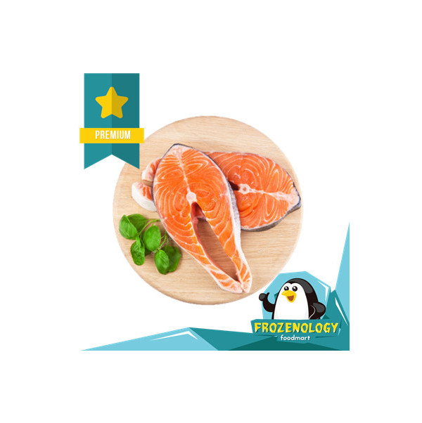 Ikan Salmon Steak Premium Round Fillet Best Quality Omega-3 EPA DHA - 200 gram