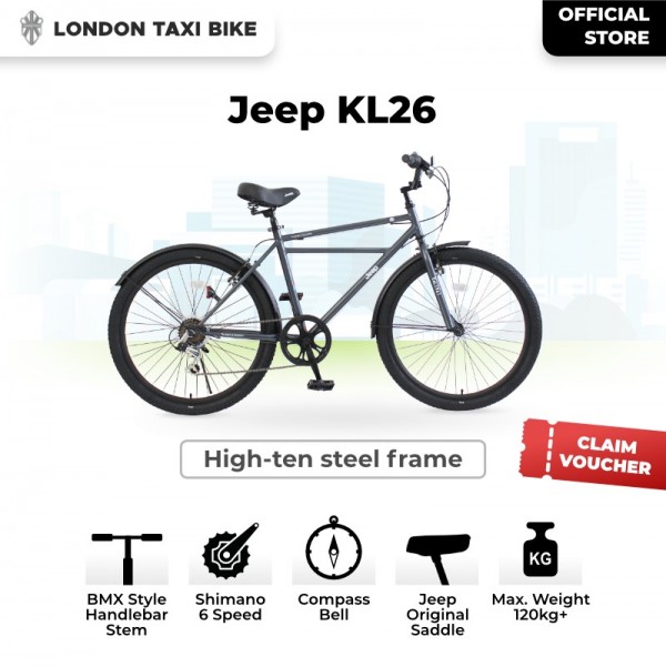 Sepeda Dewasa Jeep KL 26 - Charcoal
