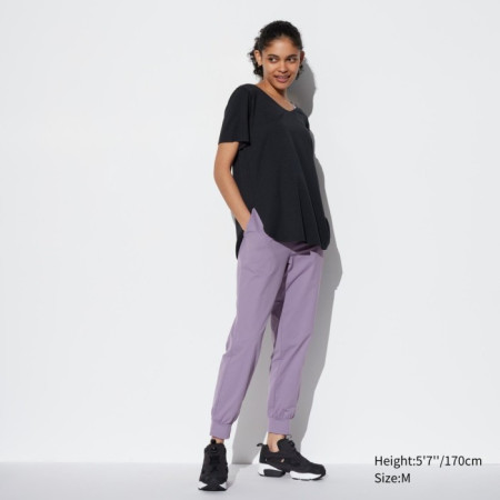 Uniqlo AIRism Celana Jogger Ultra Stretch 06 - 72 PURPLE