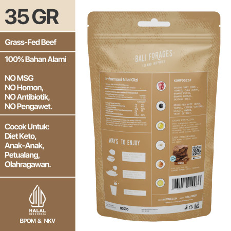 Beef Chips Original Crispy Bali Forages Keripik Daging Sapi Krispi - 1Pcs