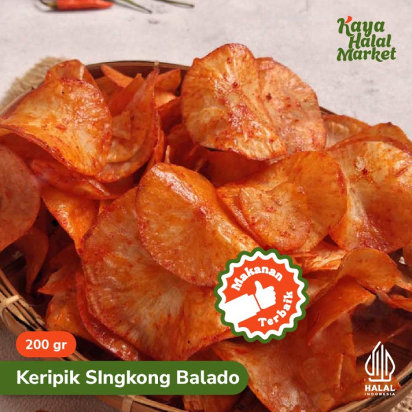 Keripik Singkong Balado Khas Siantar Empuk Renyah Kaya Halal Market