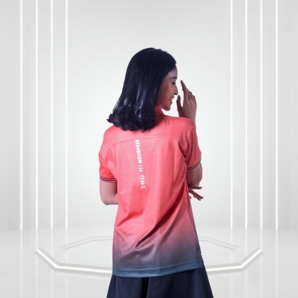 Women Gradient Polo Shirt Wormhole - Signature