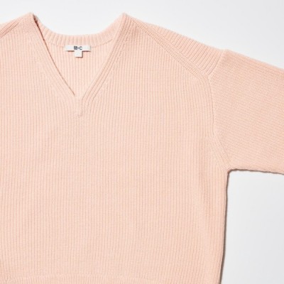 Uniqlo Sweater Pendek Kerah V Lengan Panjang