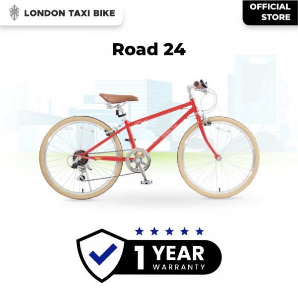 Sepeda London Taxi Road Bike 24 inch - Red