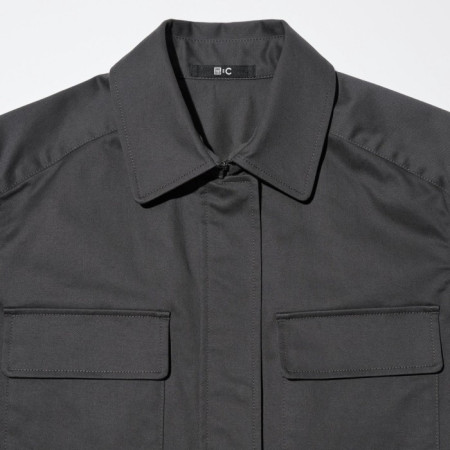 Uniqlo Jaket Serut Katun Blend