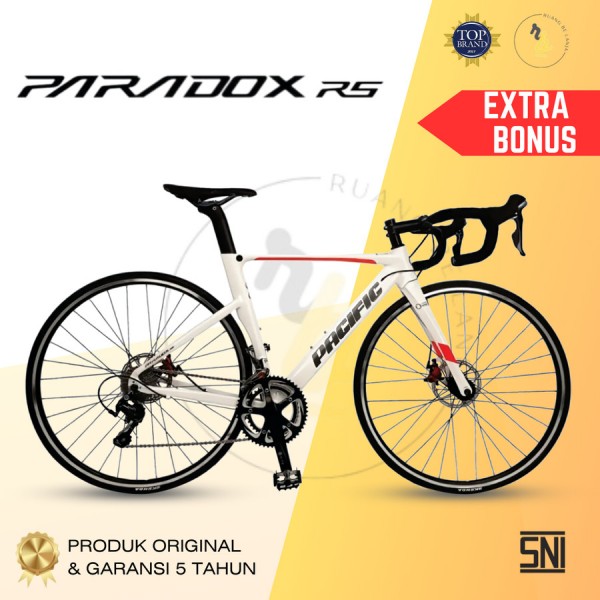 Sepeda Road Bike Pacific paradox rs (2X10 Speed) Shimano Tiagra - Biru, 50