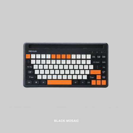 Keyboard Rexus Dual Connection Mosaic KB01 With Tablet Holder KB01 - Black