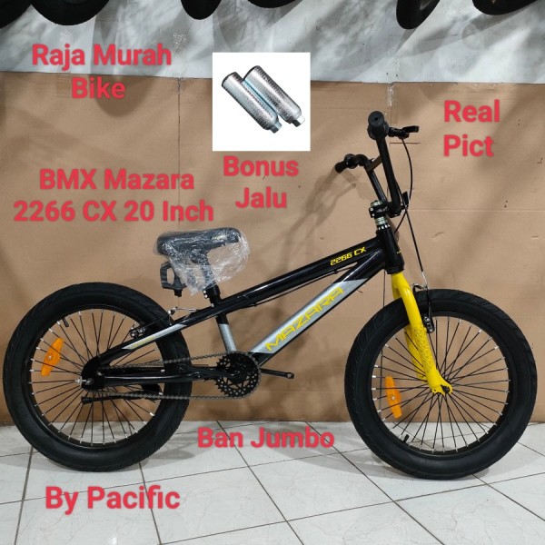 Sepeda Anak Bmx Mazara 2266 CX 20 Inch Ban Jumbo By Pacific - Black Yellow