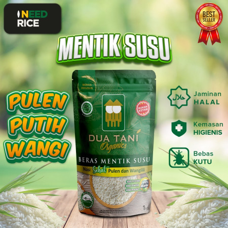 Beras Mentik Susu Organik Dua Tani 1Kg