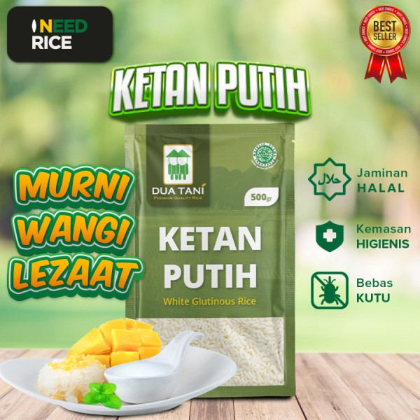 Beras Dua Tani Ketan Putih 500 gr