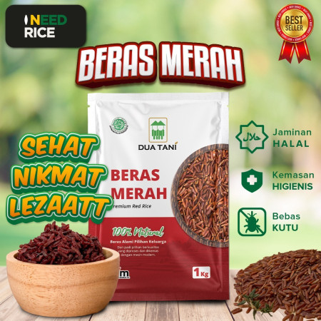 Beras Merah Dua Tani 1kg