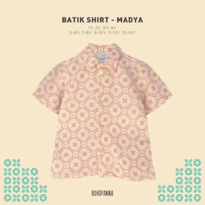 BOHOPANNA - BATIK SHIRT - BATIK - Atasan Batik Anak Laki-Laki - MADYA, 1Y