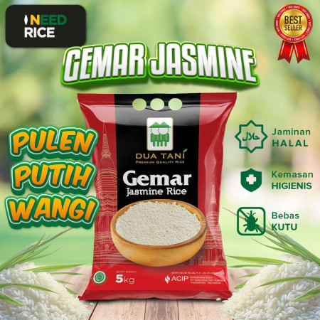Beras Premium Gemar Jasmine Dua Tani 5kg