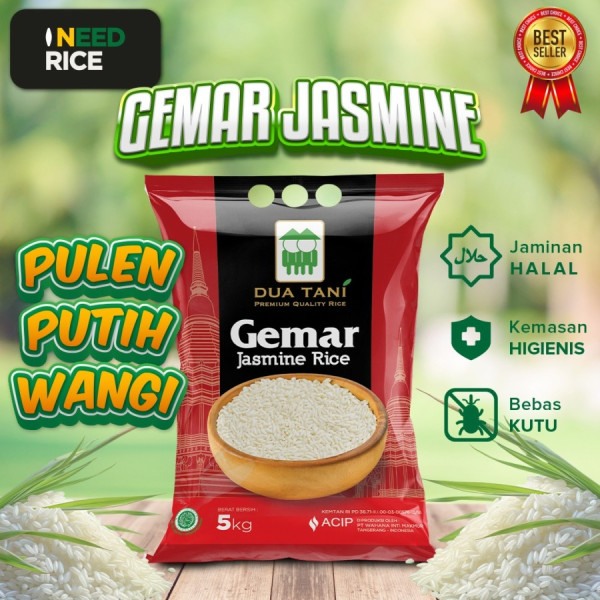 Beras Premium Gemar Jasmine Dua Tani 5kg