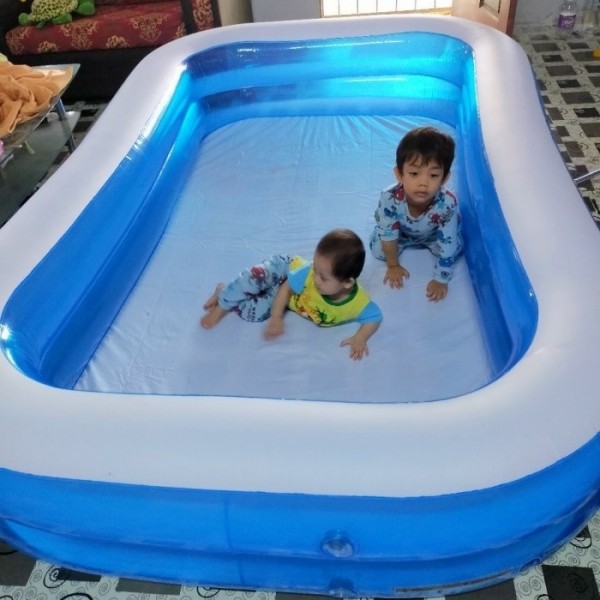 KOLAM Renang anak Bestway (bukan) kotak besar 262 cm polos pool karet - Kolam saja