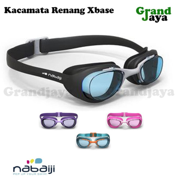 Kacamata Renang Anak Anti kabut XBASE Swimming Nabaiji not Speedo Pink - Grey 100