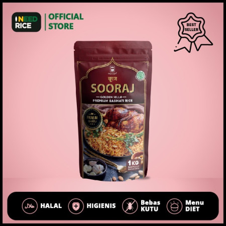 Beras Basmati Sooraj Golden Sella 1kg