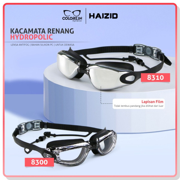 Colore.in Kacamata Renang Hydropolic Dewasa Pria Wanita AntiUV 8300 - Blue