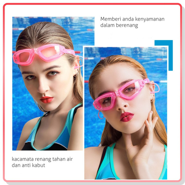 Colore.in Kacamata Renang Hydropolic Dewasa Pria Wanita AntiUV 8300 - Blue