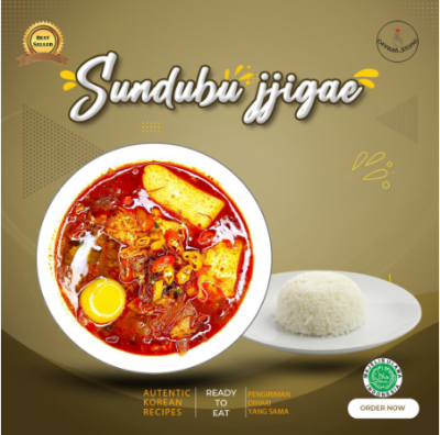 Sundubu Jjigae set Complate (Soup Tahu Pedas) Sudah Siap Makan Instant