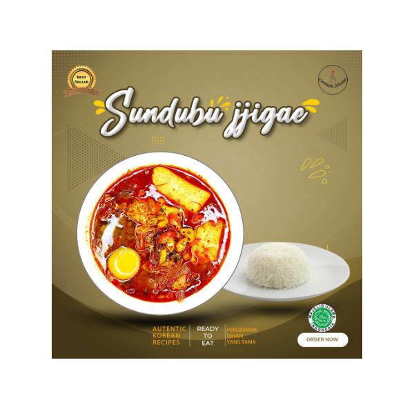 Sundubu Jjigae set Complate (Soup Tahu Pedas) Sudah Siap Makan Instant