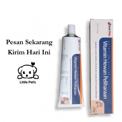 NUTRI PETS - Nutrition Plus Gel Vitamin Kucing Anjing Penambah Nafsu Makan 120Gram