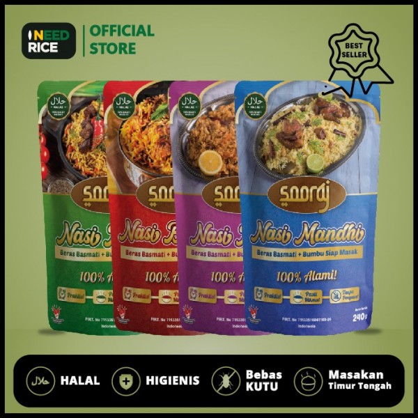 Beras Basmati Instan 1 set (4pcs) 240gr