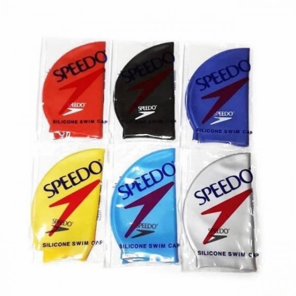 TOPI RENANG SILICON KARET DEWASA DAN ANAK SPEED - SWIM CAP RENANG - Hitam