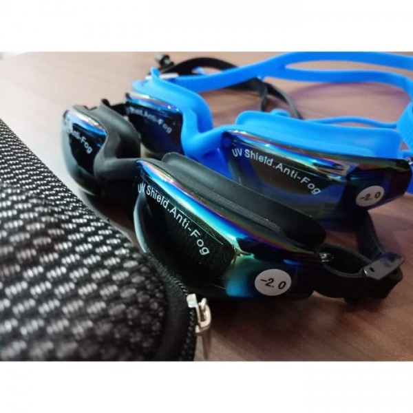 Kacamata Renang Optical/ Goggles Lensa Minus (Miopi) SPEEDO - 4.0, Biru