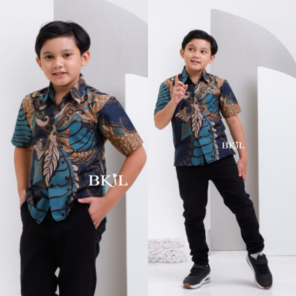 Batik Kids Kemeja Batik Anak Laki Laki Mens Batik Batik Anak Modern - No.5, 9