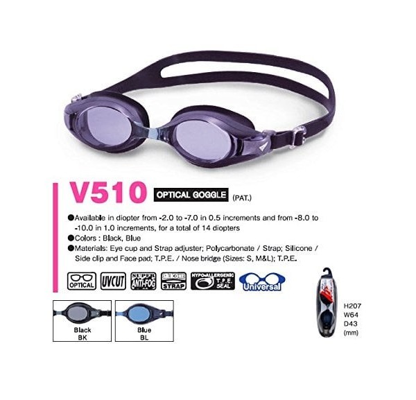 Kacamata Renang Minus View Tabata Optical V510 - ORIGINAL