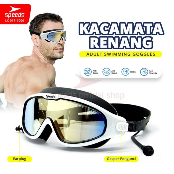 SPEEDS Kacamata Renang Anak Dewasa Anti Kabut UV Protection 017-4000 - 4400HTM
