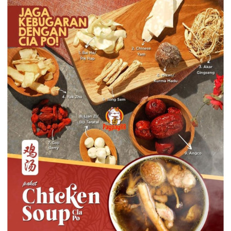 CIAKPO CIAK PO MELAHIRKAN / TIM AYAM OBAT HERBAL / TIM KUE CIA PO / CHICKEN SOUP / SUP AYAM