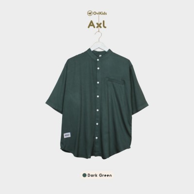 OVIKIDS Axl - Kemeja Couple Anak Laki Laki dan Dewasa - Pendek Kancing, Anak 2
