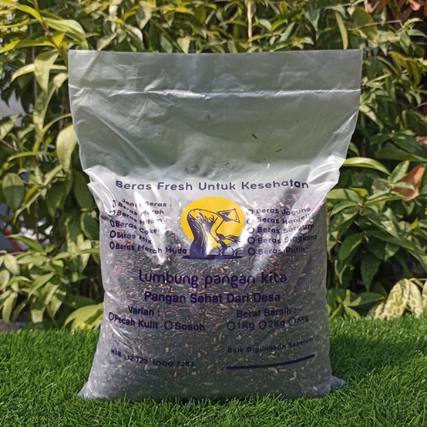 Beras Hitam Pecah Kulit Lumbung Pangan Kita I Tinggi Serat I 2kg