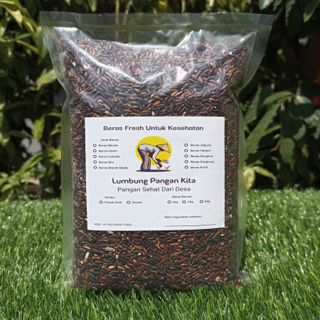 Beras Hitam Pecah Kulit Lumbung Pangan Kita I Tinggi Serat I 1kg