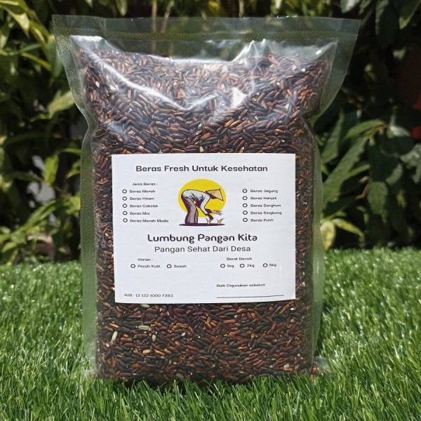 Beras Hitam Pecah Kulit Lumbung Pangan Kita I Tinggi Serat I 1kg