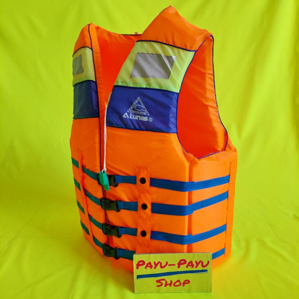 Pelampung Atunas / Pelampung Renang Anak Dewasa / Rompi Pelampung - WARNA ORANGE, S