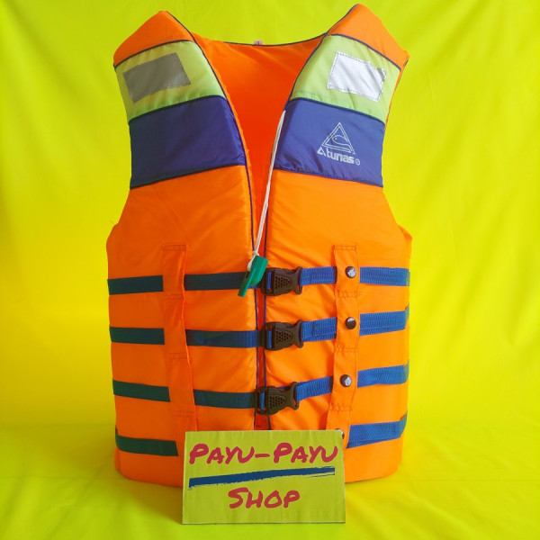 Pelampung Atunas / Pelampung Renang Anak Dewasa / Rompi Pelampung - WARNA ORANGE, S