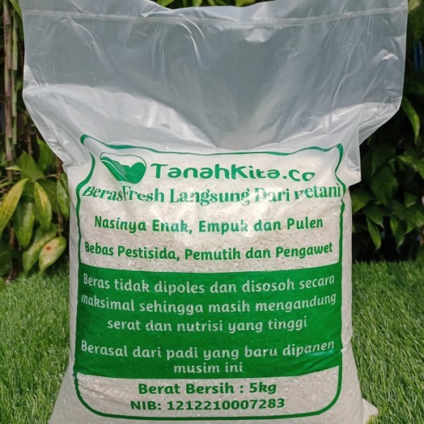 Beras Putih Fresh Bernutrisi | Tidak Dipoles | Enak Empuk Pulen | 5kg